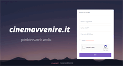 Desktop Screenshot of cinemavvenire.it